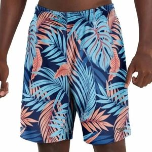 MEN'S SPEEDO TECH VOLLEY PALM LEAVES LINED SWIMSUIT BOARD SHORTS